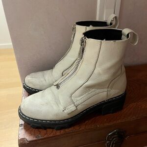 rag & bone White Ankle Boots